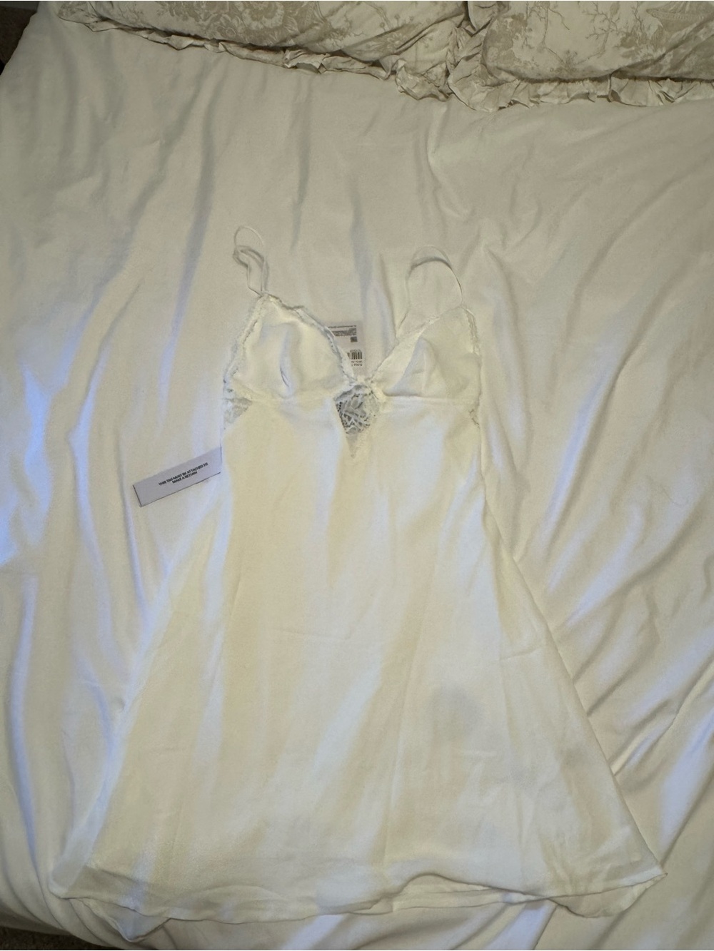 Princess Polly White Lace-Trim Slip